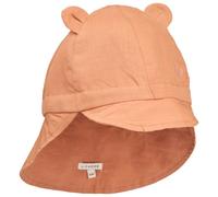 LIEWOOD - Kid's Gorm Linen Sun Hat with Ears - Cap size 51-52 cm - 3-4 Years, orange