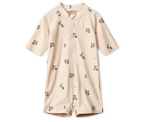 LIEWOOD - Kid's Max Printed Shortsleeve Swim Jumpsuit - Lycra size 110, white
