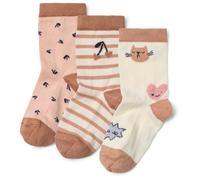 LIEWOOD - Kid's Silas Socks 3-Pack - Sports socks size 25-28, sand
