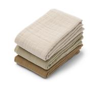 Liewood Lewis muslin blanket 3 pieces 65x65 cm Sandy mix