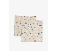 Liewood Liewood Lewis Printed Pack Of Two Cotton Muslin Around The World / Sandy 1Size