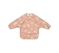 Liewood Merle bib with sleeve Sweethearts-pale tuscany