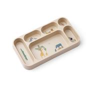 Liewood Mosu plate with 6 compartments 17x30 cm All together-Sandy