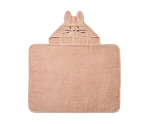 Liewood Vilias rabbit hooded bath towel 60x80 cm Pale Tuscany