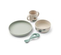 Liewood Vivi printed dinnerware set 4 pieces. Sailing-sandy