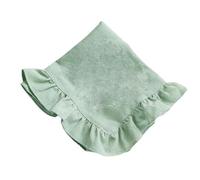 LIFABOLA 4PCS Flounced Cloth Napkins Cotton Ruffles, 35x50cm Soft Fishtail Tea Towel for Wedding Home Table Decor Party Decoration(Light green)