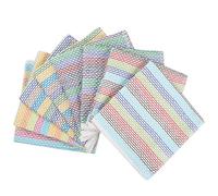 Lifaith Kitchen Dish Cloths 100% Cotton Tea Towels, Soft and Absorbent, Everyday Kitchen Basic, Machine Washable Kitchen Dishcloths 33 x 33 Cm Set of 8 Multi Colors