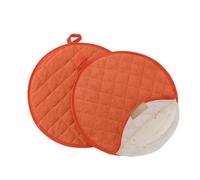 Lifaith Tortilla Server & Pancake Keeper - 10” Microwavable Bag for Food, Tortilla Warmer - Natural High Density Fabric with Sealing Design, Keeps Food Warm & Soft(Orange)
