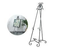 LIfav 57.8" Decorative Metal Easel Stand, Adjustable Floor Display, for Art Pieces, Signs, Mirrors And Wedding Photos