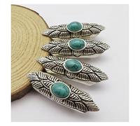 LiFBeauTiFul 4Pcs/Pack Antique Silver Green ornament hair braid dread dreadlock beads tube rings approx 8.5mm hole for Hair accessories home (Color : 4pcs Style 1)