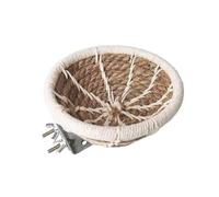 lifcasual Handwoven Natural Bird Nest Bed Rest Play Swing for Small Birds Eco-friendly Year-round Use