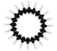 LifCratms 20 Pack Black Beer Tap Plug Brush, Kegerator Cleaning Brush for Draft Beer Faucet Cap