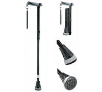 Life All-Terrain Walking Stick with Ergonomic Palm-Comfort Handle, Adjustable & Foldable Lightweight Cane with Pivoting Shock-Absorbing Non-Slip Base, Balance & Mobility Support for Men & Women