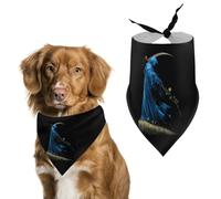 Life And Death Bandanas for Dogs | Soft Polyester Triangle Pet Scarf Breathable Washable Cat Neckwear Bibs for Parties & Photos