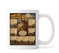 Life and Legacy of Saint Paul Ceramic Tea Coffee Mug White