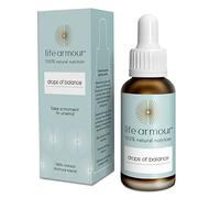 Life Armour Drops of Balance | (30ml) | Shatavari Root, Ashwagandha, Lemon Balm Leaf, Schisandra Berry, Peppermint Syrup | Natural Active Ingredients | Vegan Friendly Tincture | Made in The UK