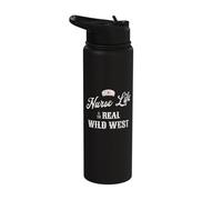 Life as a Nurse is The Real Wild West Stainless Steel Insulated Water Bottle