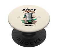 Life Befgins After Coffee (Funny Statement) PopSockets Adhesive PopGrip