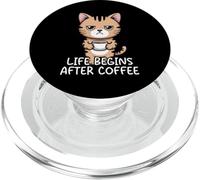 Life Begins After Coffee PopSockets PopGrip for MagSafe
