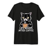 Life Begins After Coffee Premium T-Shirt