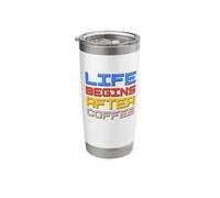 Life Begins After Coffee Stainless Steel Insulated Tumbler