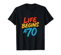 Life Begins at Seventy Journey T-Shirt