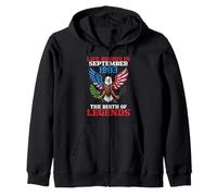 Life Begins In September 1993 The Birth Of Legends 33 Years Zip Hoodie