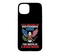 Life Begins In September 1998 The Birth Of Legends 28 Years Case for iPhone 15 Plus