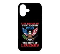 Life Begins In September 1998 The Birth Of Legends 28 Years Case for iPhone 17