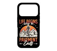 Life Begins Where The Pavement Ends - Cycling Mountain Bike Case for iPhone 17 Pro