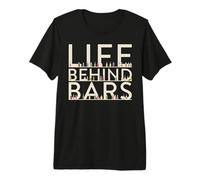 Life Behind Bars Bartender Barmaid Barman Barkeeper Premium T-Shirt