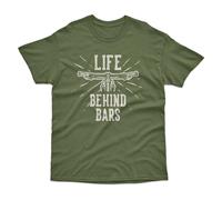 Life Behind Bars Cyclist T-Shirt Bad Zebedee Khaki XXXL