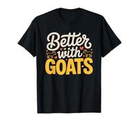 Life Better Goats Yoga Mat Farm Zen Goat Happiness T-Shirt