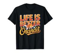 Life Better Oranda Goldfish Keeper Pun Fancy Fish Hobbyist T-Shirt
