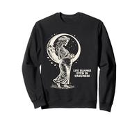 Life Blooms Even in Darkness Pregnant Skeleton Mom Sweatshirt