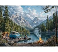 Life by The Lake Jigsaw Puzzles for Adults 1000 Pieces Challenging Puzzle Perfect for Game Nights 1000 Piece Jigsaw Puzzles Family Friends and Lovers Finished Size 20x28in
