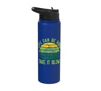 Life can be Good take it Slow - Sea Turtle Stainless Steel Insulated Water Bottle