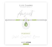 Life Charms August Birthstone Bracelet - Peridot