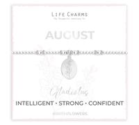 Life Charms Birth Flower Bracelets (August - Gladioli)