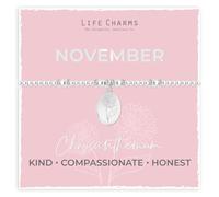 Life Charms Birth Flower Bracelets (November - Chrysanthemum)