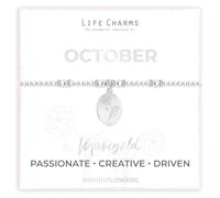 Life Charms Birth Flower Bracelets (October - Marigold)