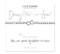 Life Charms Daughter In Law bracelet, Silver