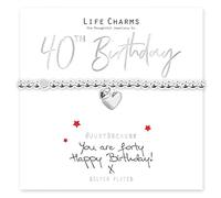 Life Charms Happy 40th Birthday Bracelet
