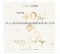 Life Charms Happy 40th Birthday bracelet