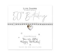 Life Charms Happy 50th Birthday Bracelet