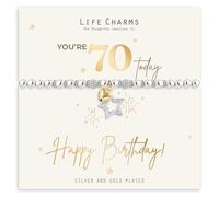 Life Charms Happy 70th Birthday bracelet