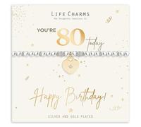 Life Charms Happy 80th Birthday bracelet