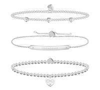 Life Charms Occasion Gift Box Friend bracelets, White, Pink, Silver