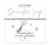 Life Charms Silver Graduation Bracelet
