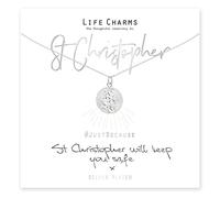 Life Charms St Christopher Will Keep You Safe Necklace
